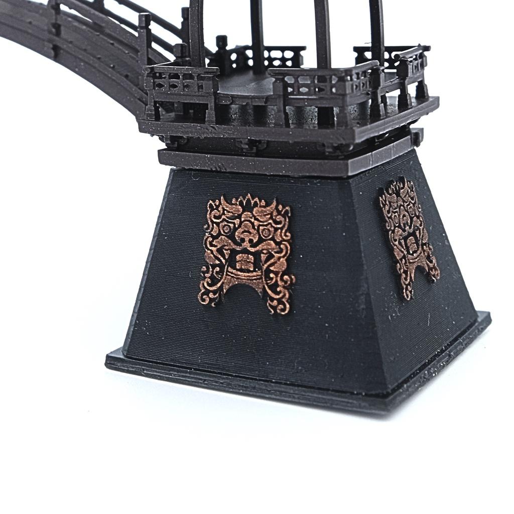 Mô hình tiểu cảnh CẦU BÁN NGUYỆT - bán cạn - bể cá - hòn non bộ - terrarium - tinh xảo - chất lượng cao