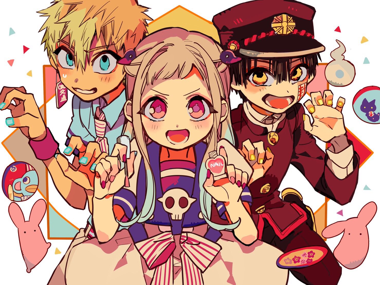 Tranh Poster Jibaku Shounen Hanako-kun khổ A4