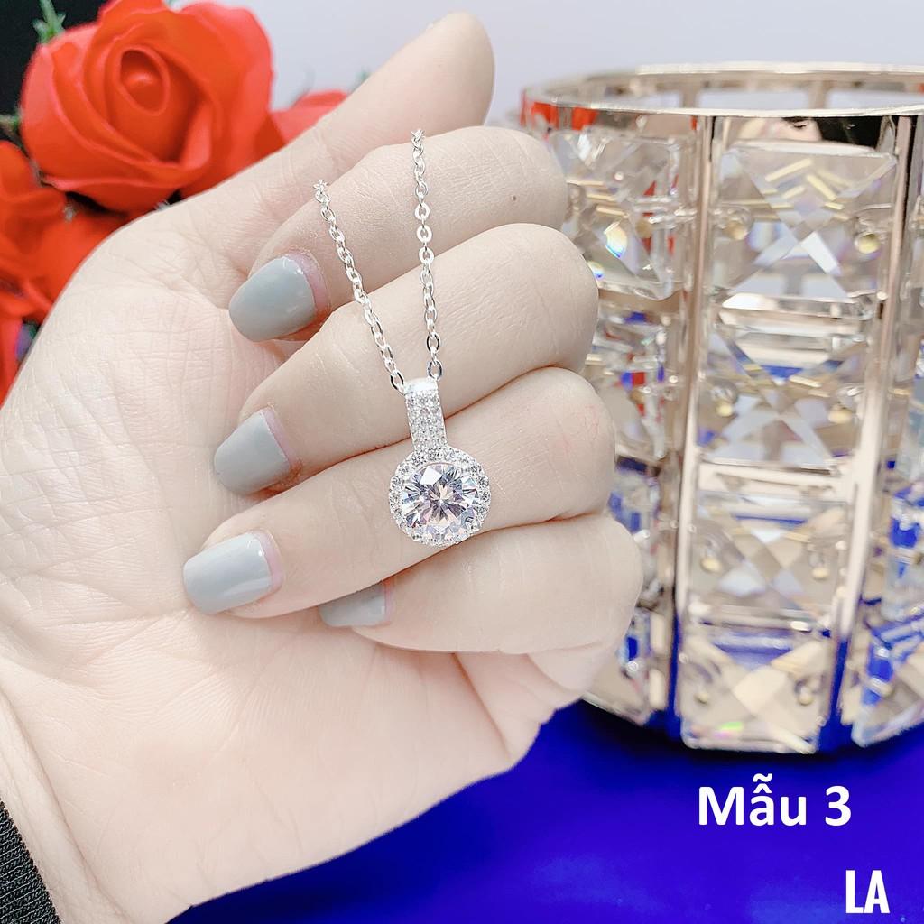 Dây chuyền nữ bạc ta mặt đá MS13d