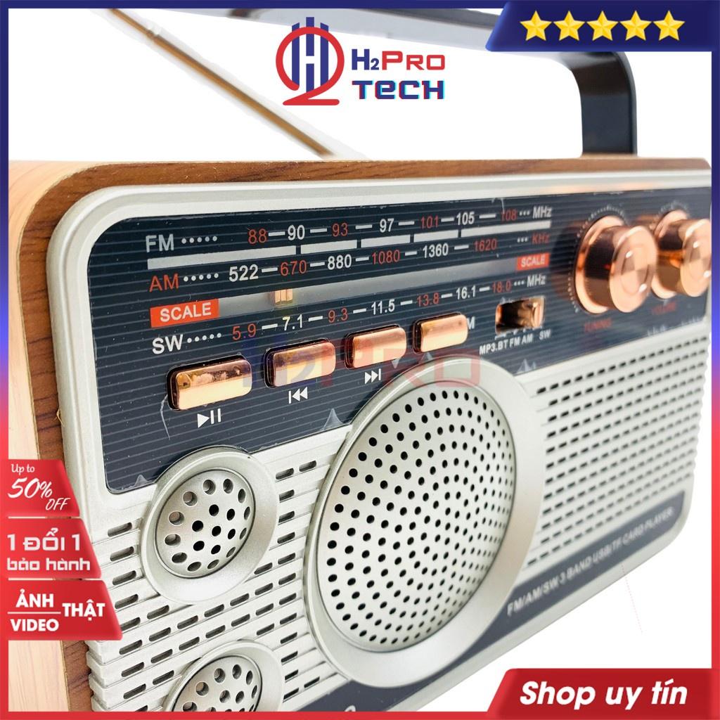 Đài fm radio, đài radio cho người già Hairun HR-506BT FM/AM/SW đa năng-nghe nhạc MP3 loa Bluetooth/USB/TF/AUX-H2pro