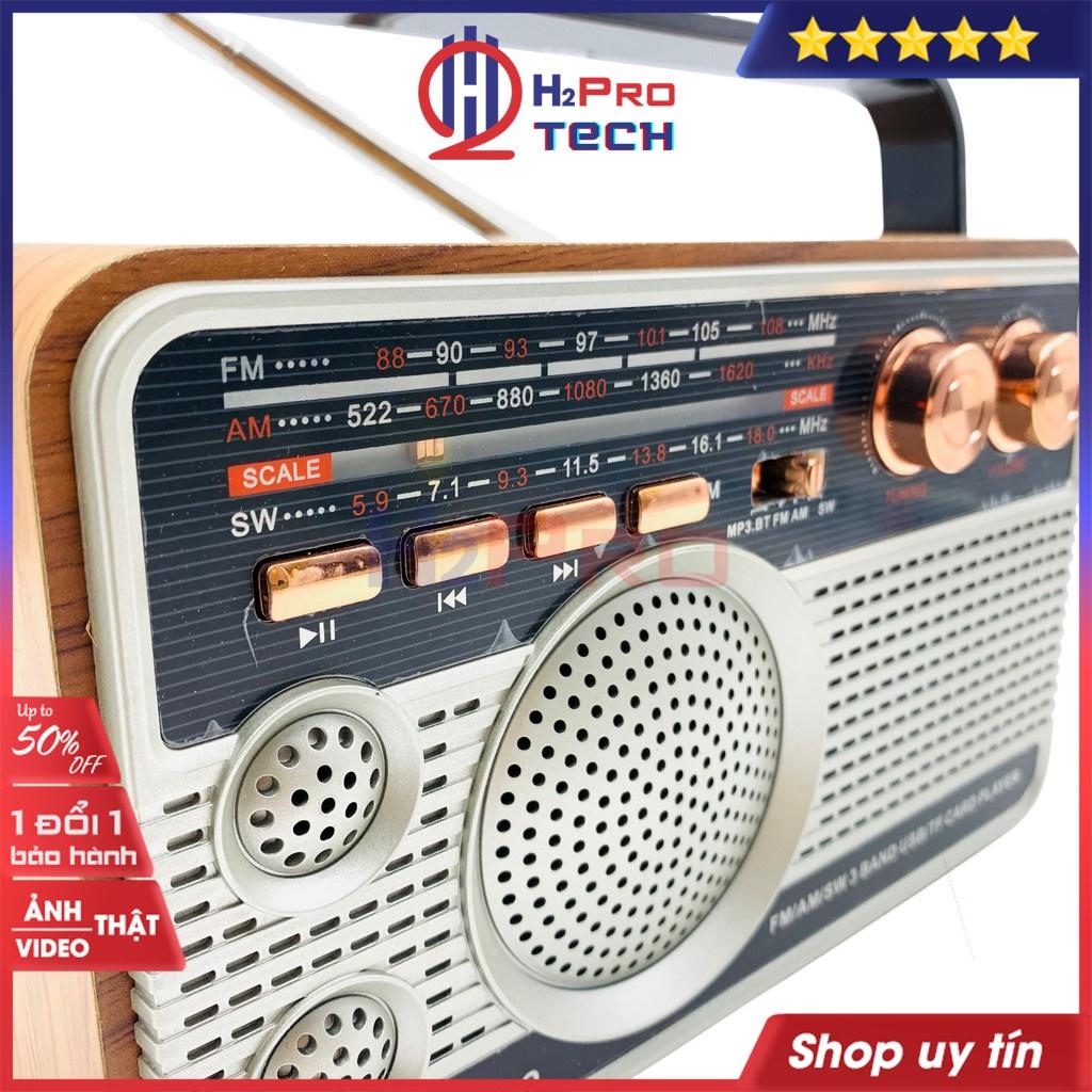 Đài fm radio, đài radio cho người già Hairun HR-506BT FM/AM/SW đa năng-nghe nhạc MP3 loa Bluetooth/USB/TF/AUX-H2pro