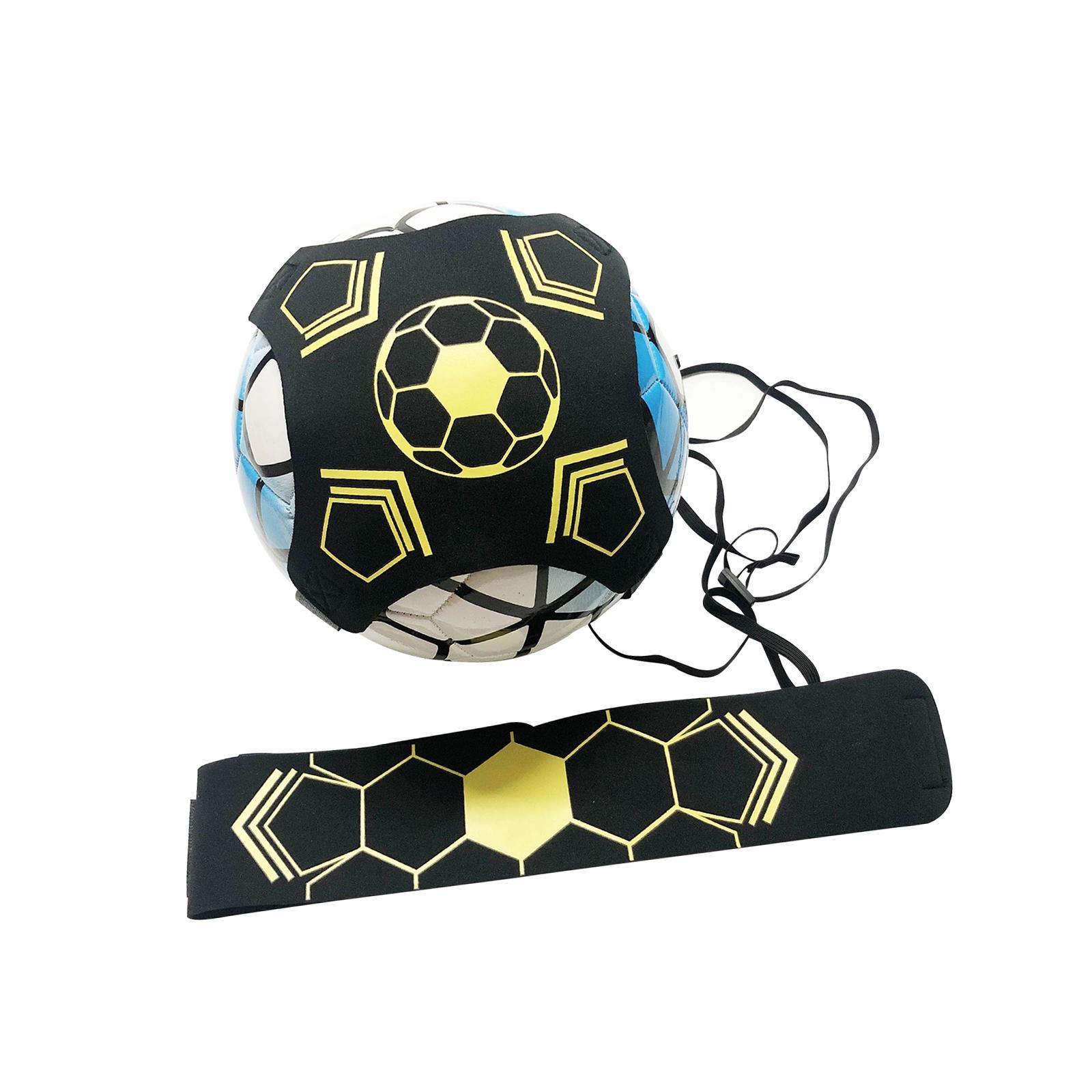 Kick Throw Solo Practice Fits Ball 3, 4,and 5 Game Ball Hands Soccer Trainer