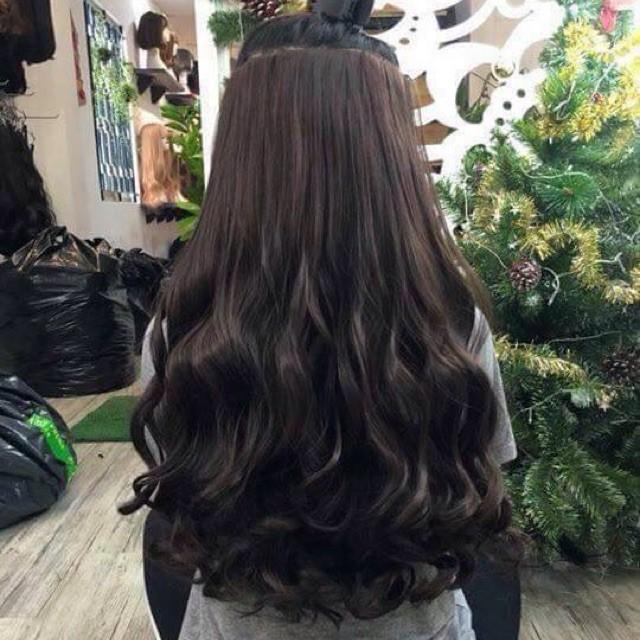 TÓC KẸP XOĂN DẢI DÀI 65CM, RÔNG 25CM ĐỦ MÀU
