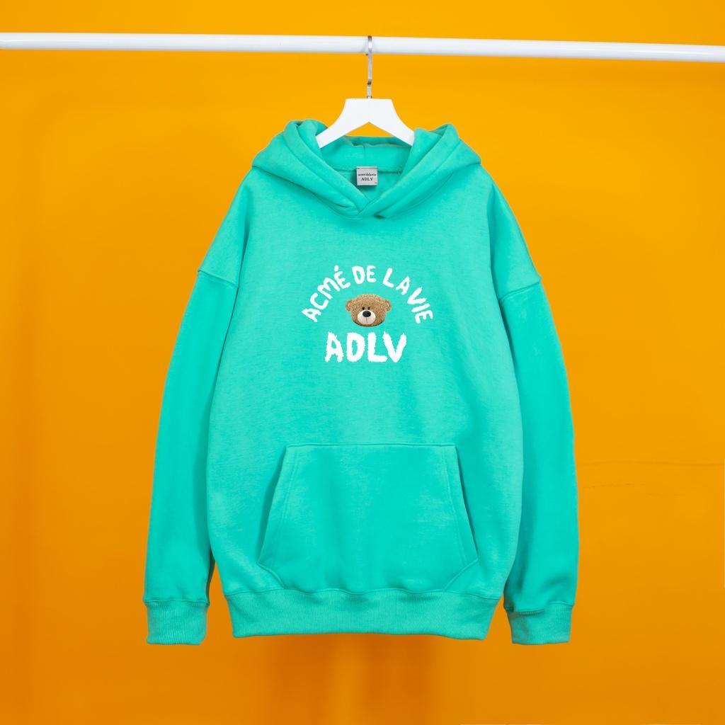 Áo nỉ hoodie ADLV GẤU Áo nỉ hoodie unisex nam nữ form rộng oversize chất liệu Cotton