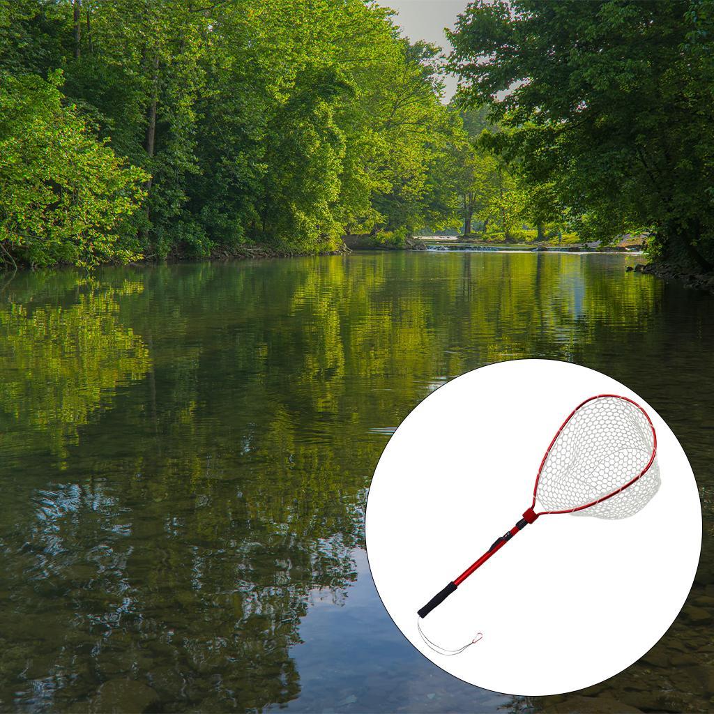 Landing Net Telescopic Folding  Pole Retractable Fish  Salmon Net