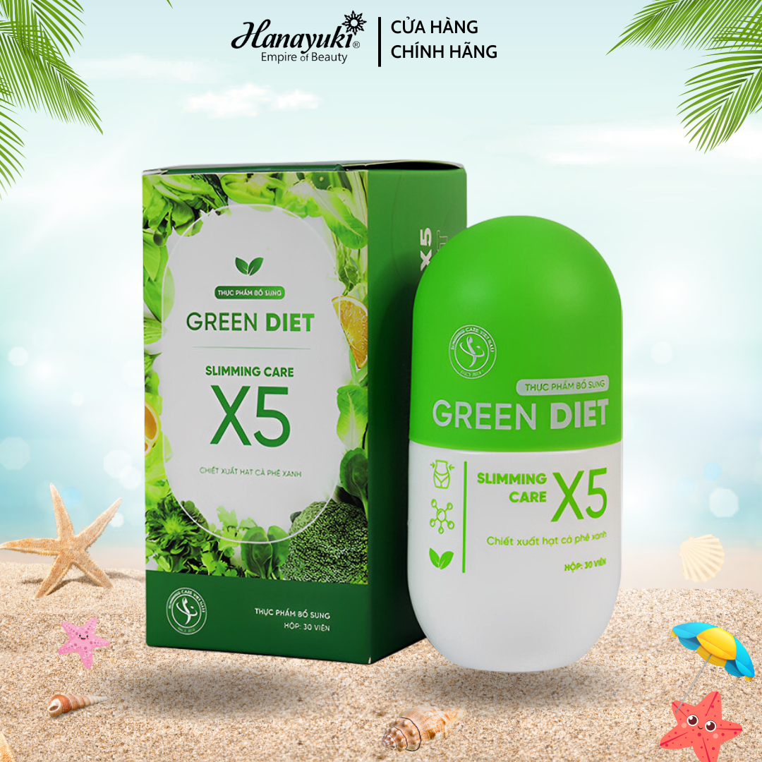 Thảo mộc giảm câ.n Green Diet Slimming Care X5 hộp 30 viên hỗ trợ kiểm soát cân nặng