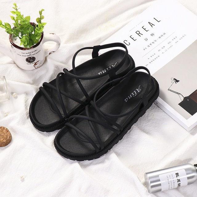 Sandal Quai Hậu Dây Mảnh Đan Chéo Đế Siêu Mềm 2.5cm G165