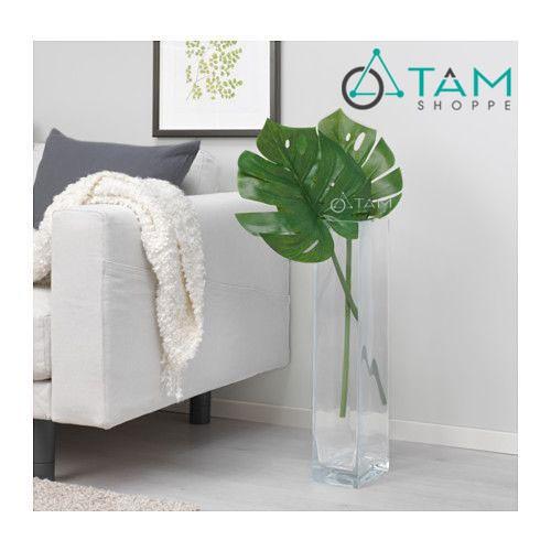 Lá cây giả trang trí chụp hình xòe to số 62 dài 1m