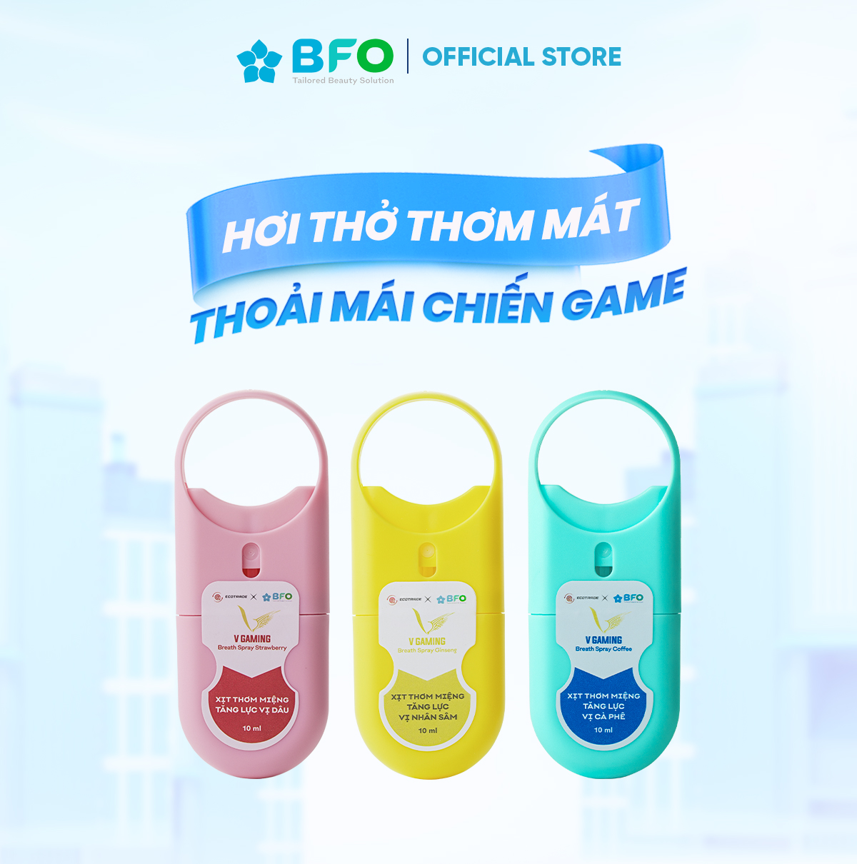 Xịt Thơm Miệng V Gaming Tăng Lực Cho Hơi Thở Thơm Mát Chỉ Trong 3 Giây Dung Tích10ml