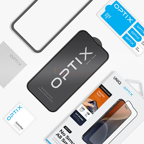 Dán màn hình Full viền chống bụi tĩnh điện Uniq Optix Matte dành cho iP 15 Pro Max UNIQ-IP6.7P(2023) - Hàng chính hãng
