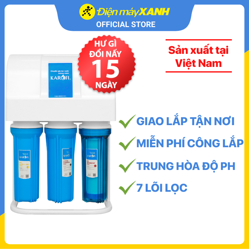 Máy lọc nước RO Karofi S-s117 7 lõi - Hàng chính hãng - Giao toàn quốc