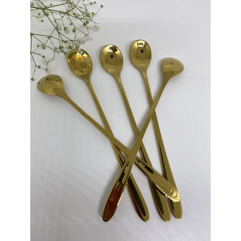 Muỗng Inox 304 Jade Moutain Mạ Vàng Cao Cấp Hình Thức Sang Trọng Bắt Mắt