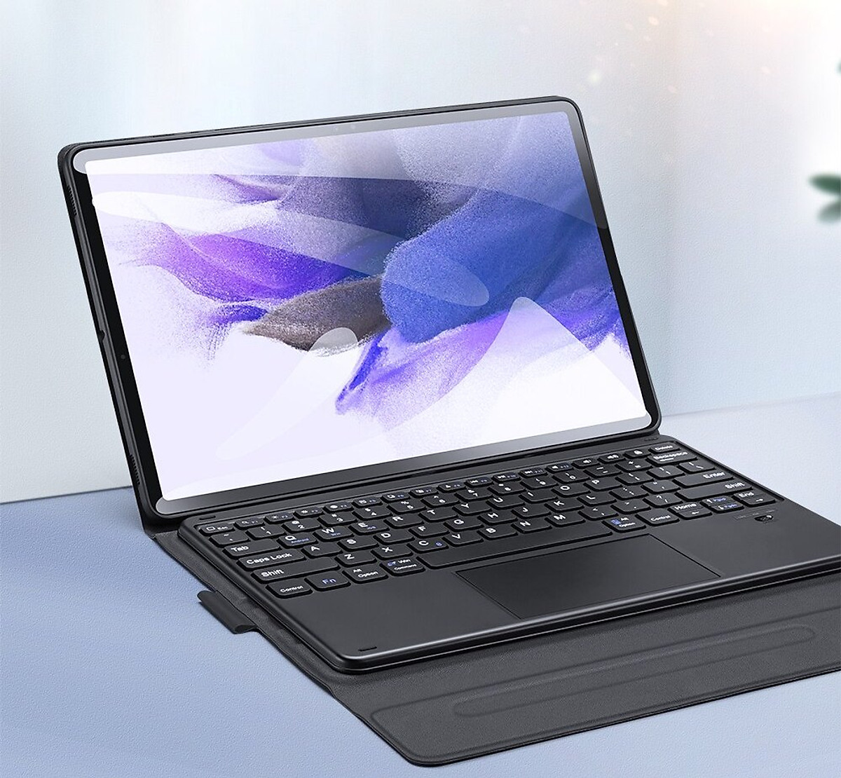 Bao da danh cho Samsung Galaxy Tab S8, Tab S8 Plus kèm bàn phím bluetooth có bàn di chuột TouchPad hiệu Dux Ducis - Hàng Chính Hãng