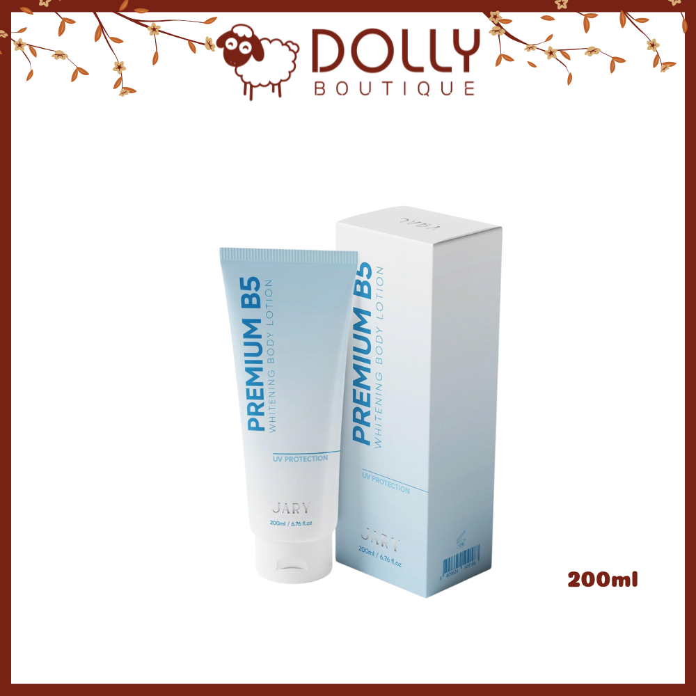 KEM DƯỠNG TRẮNG DA BODY B5 JARY PREMIUM B5 WHITENING BODY LOTION 200ML