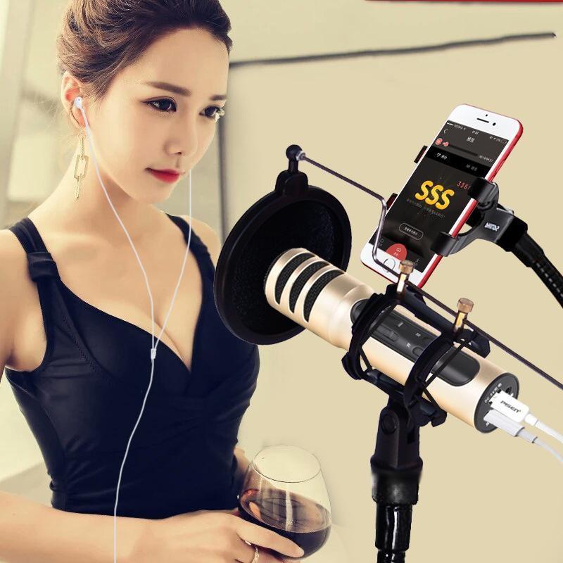 [Giá Sỉ Kèm Video] MICRO C7 Loại Xịn đủ phụ kiện Thu Âm Hát Karaoke Livestream 3 in 1