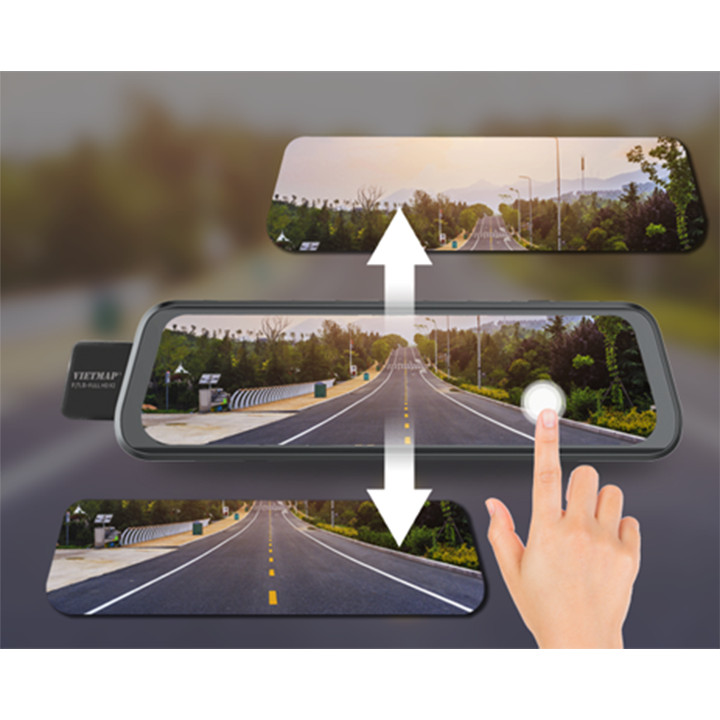 Camera Hành Trình Cảnh Báo Giao Thông Dạng Ốp Gương Ghi Hình Trước Sau Tích Hợp Cảnh Báo Giao Thông Bằng Giọng Nói Wifi Tích Hợp Thẻ Nhớ 32GB VIETMAP G39 - Hàng Chính Hãng