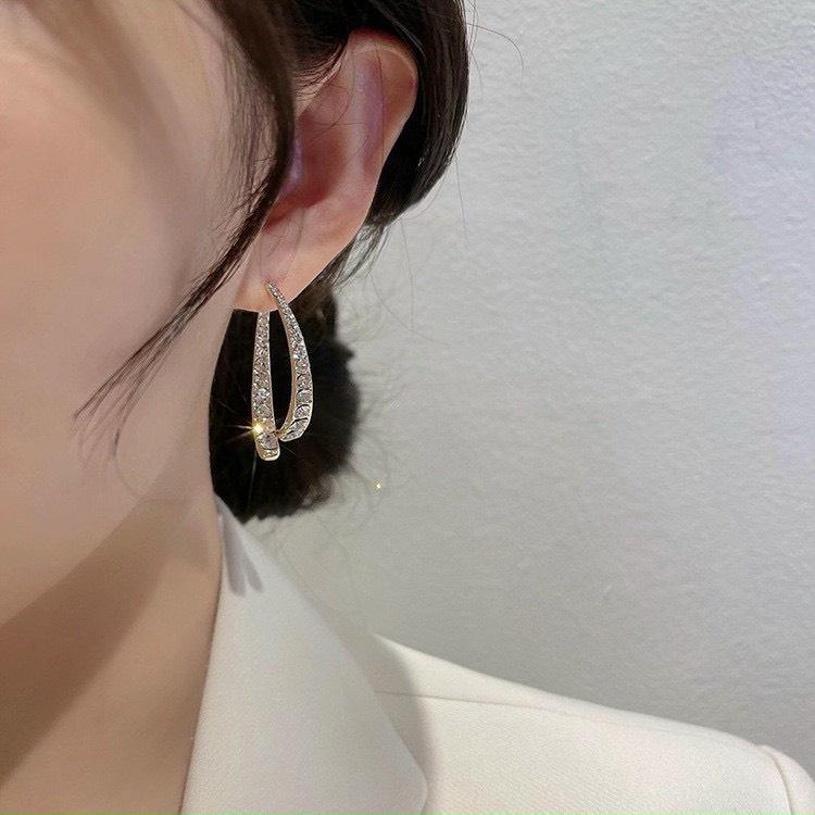 Bông tai nữ đính cườm đẹp MLA 222