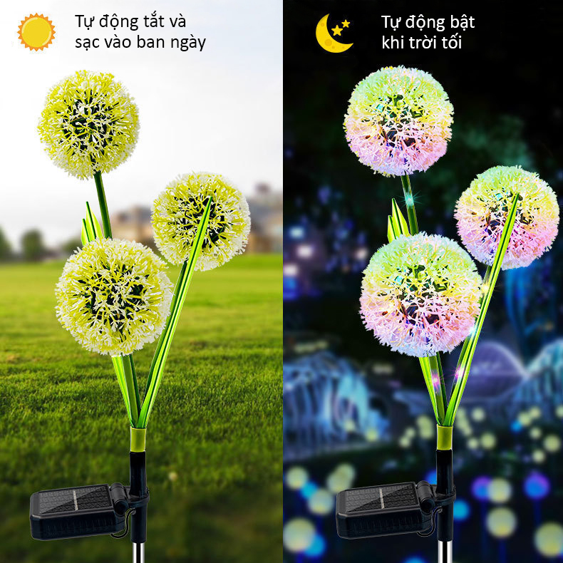 Đèn Trang Trí Năng Lượng Mặt Trời Bồ Công Anh, Sử Dụng Năng Lượng Tự Nhiên, Trang Trí Sân Vườn - DA3000