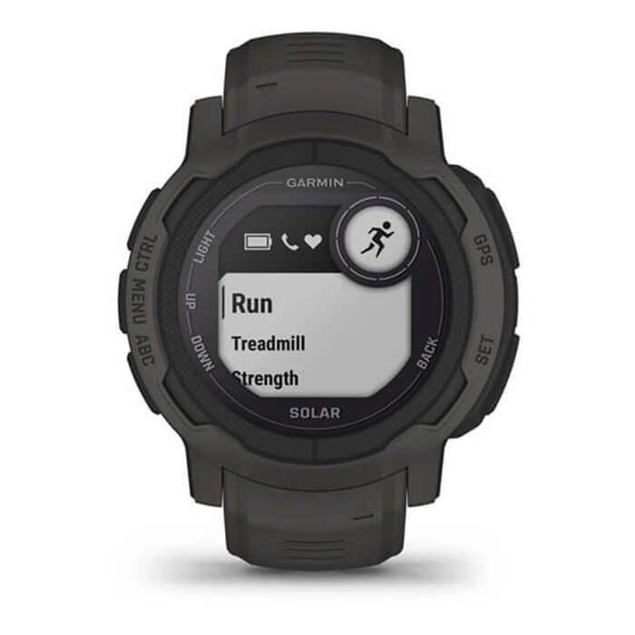 Đồng Hồ Thông Minh Garmin Instinct 2 Solar - Graphite (Màu Xám Đậm) - Hàng Chính Hãng