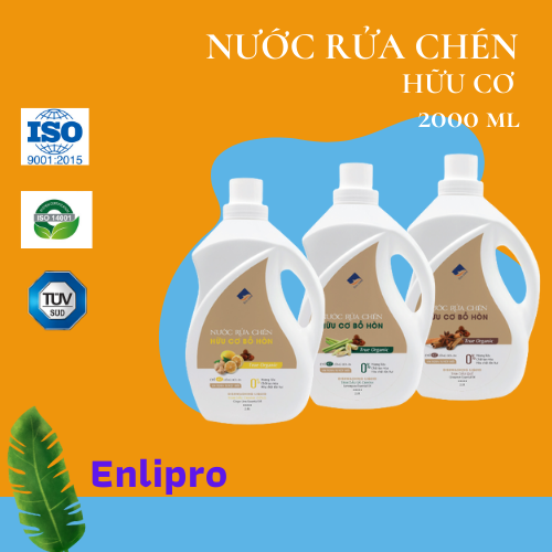 Nước rửa chén hữu cơ tinh dầu sả chanh - Ecocare 2000ml
