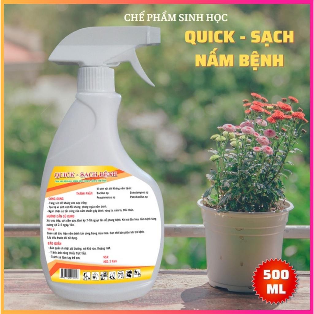 Chế Phẩm Sinh Học 500ml Ngăn Ngừa Và Trừ Bệnh Vàng Lá, Thối Nhũn, Nấm Lá trên Hoa Lan, Hồng, Cây Cảnh Dạng Xịt An Toàn