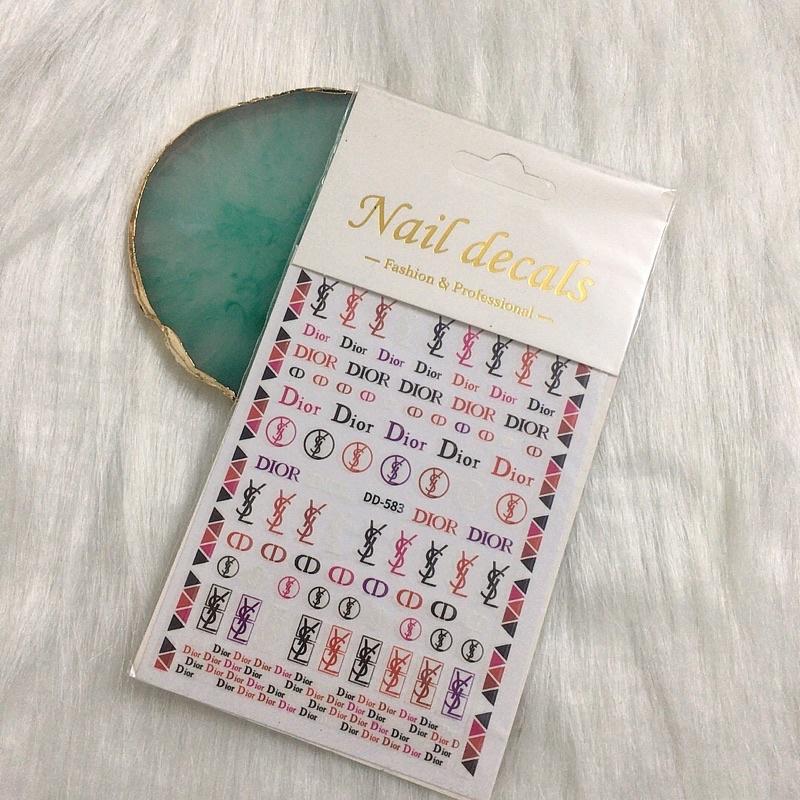 Nail art sticker, sticker dán móng, phụ kiện trang trí móng