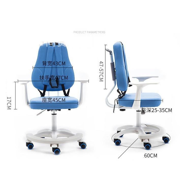 Gd279 Ghế chống gù lưng cho bé, ghế học sinh chống cận, ghế ngồi học điều chỉnh tư thế