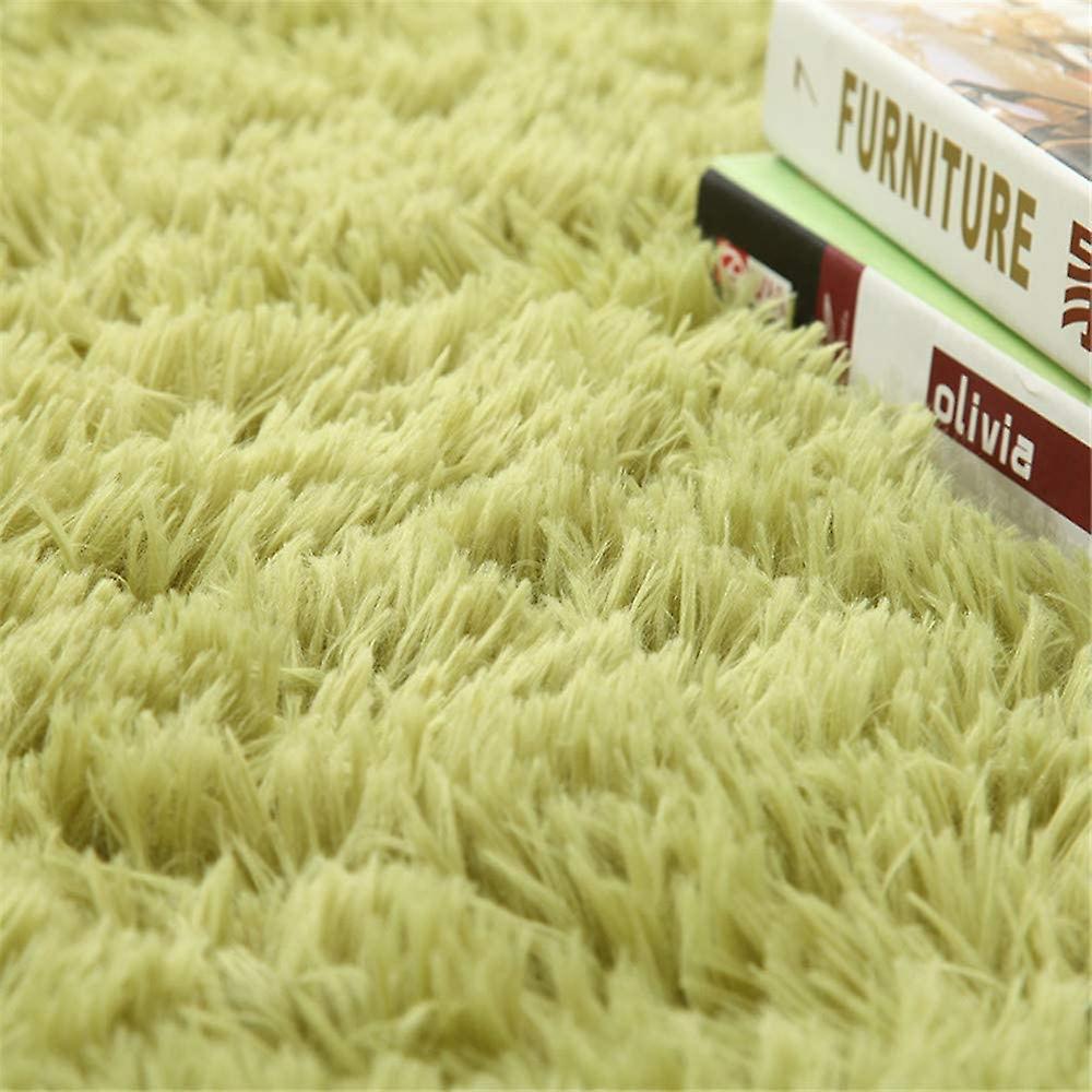 Thảm tắm tròn thảm phòng tắm shaggy không trượt, thảm xù lông microfiber, thảm siêu hấp thụ