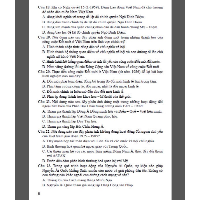 Sách - Bộ đề trắc nghiệm lịch sử 12 ôn thi THPT 12 (dùng chung các bộ sgk hiện hành) - HA