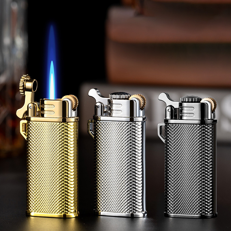 Bật Lửa Khè Rãnh Tay Chief Vân Kim Cương – Xài Gas
