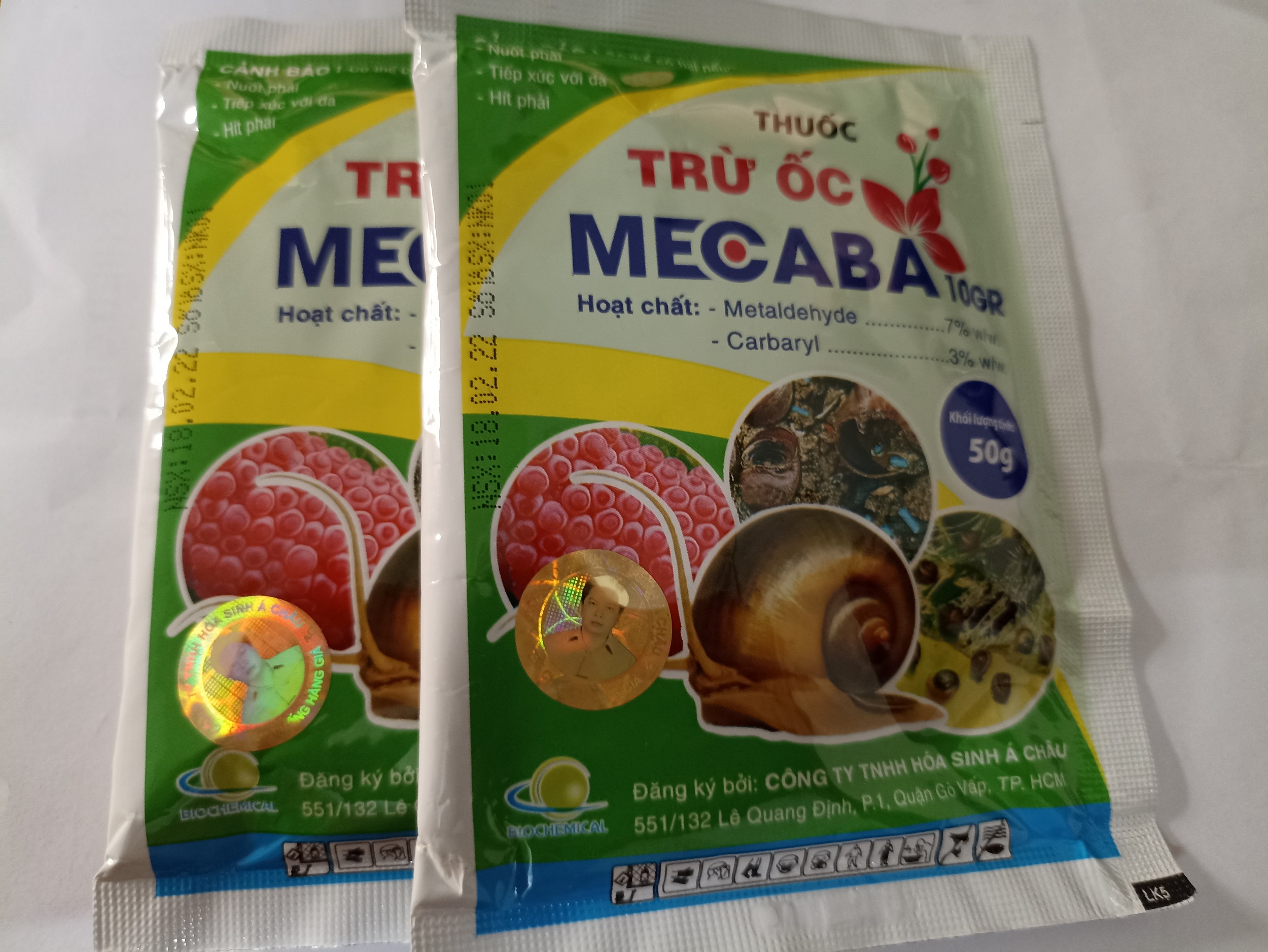 Combo 2 gói trừ ốc MECABA 10GR - gói 50 gram