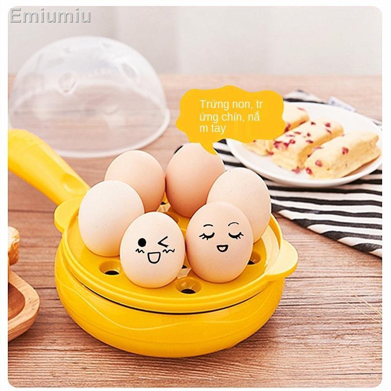 ❖Chiên và hấp trứng gia dụng mini cắm điện Chảo chiên tự động tắt nguồn