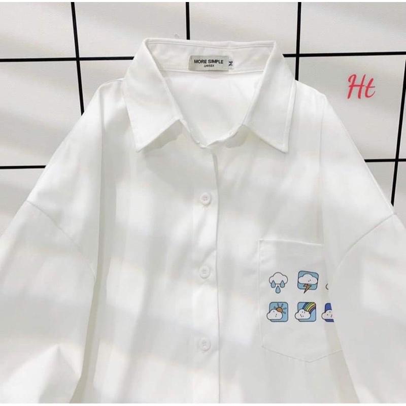 Áo sơ mi dài tay bảng thời tiết H2A