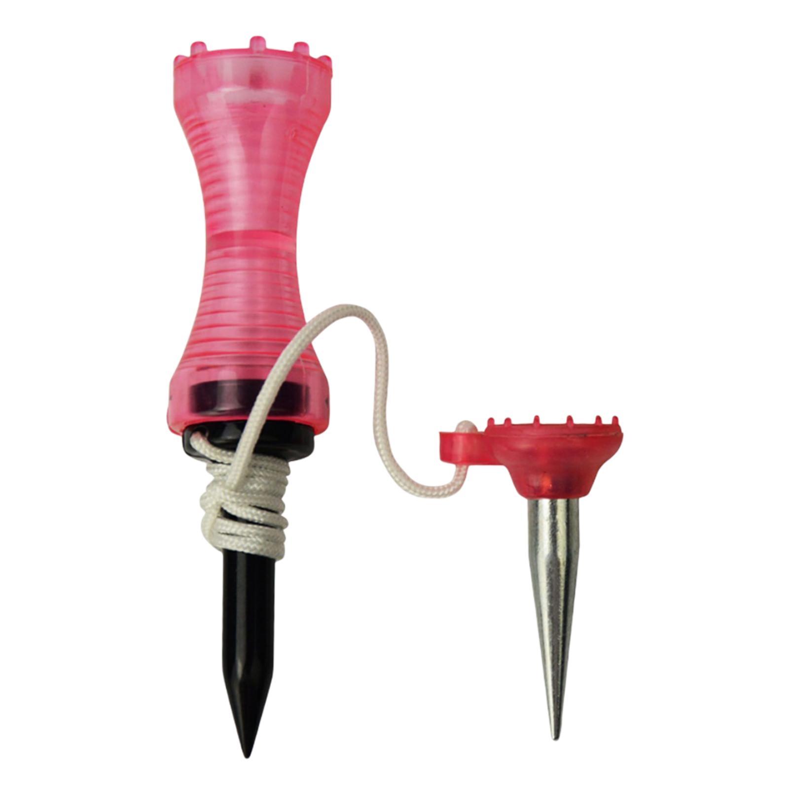 2-5.2inch golf professional tees Ball Holder Practicing Unbreakable Pink