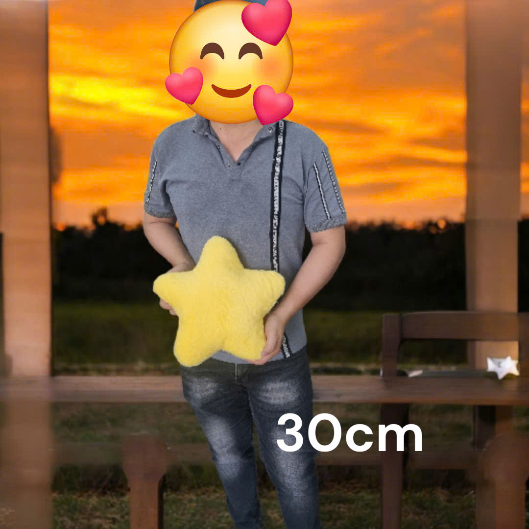Gối ôm hình ngôi sao may mắn Lucky Star siêu mềm mịn (30cm---&gt;60cm) Thú bông ngôi sao cute êm ái, an toàn cho trẻ nhỏ
