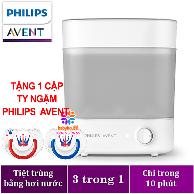 Máy tiệt trùng bình sữa 3 trong 1 Philips Avent Starlight SCF291/00 TẶNG CẶP TY NGẬM