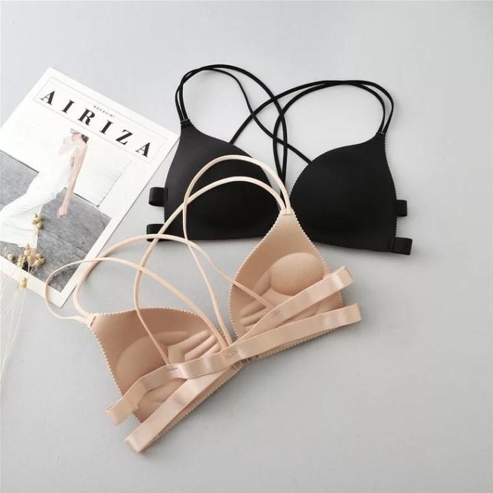Áo Bra Su Đúc Cài Trước Nâng Ngực Dây Đan Chéo Sexy