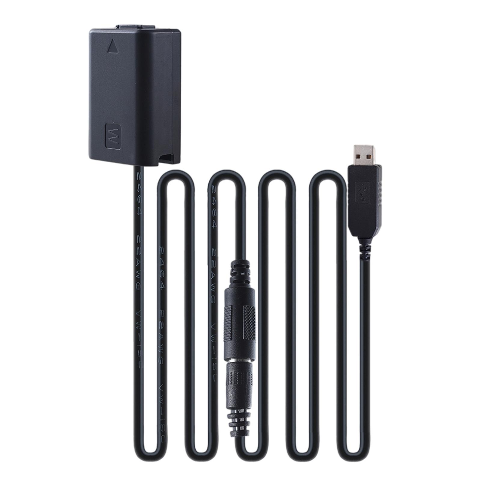 USB DC Coupler Charger Dummy Battery for A7 A7S A6500 A6300 A5100 A3000