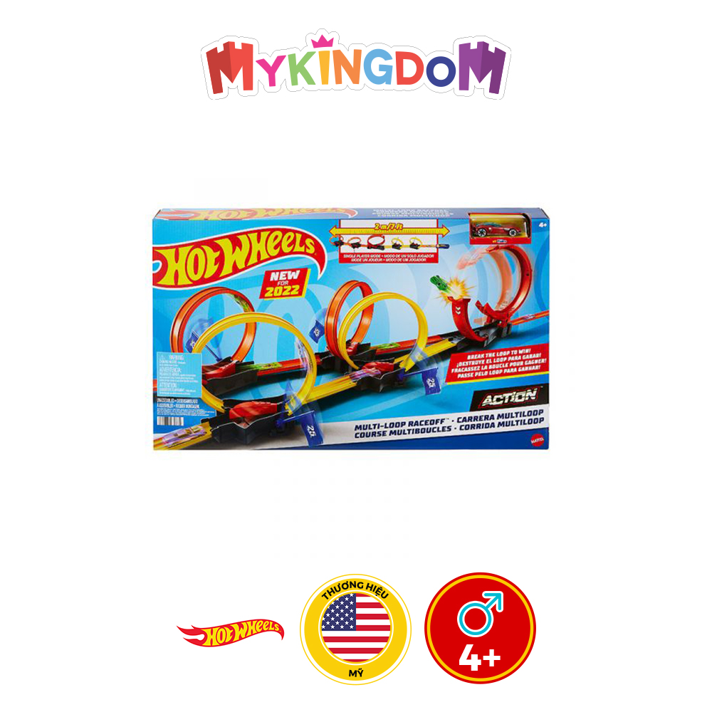 Đồ Chơi HOT WHEELS Đường Đua Xoắn Ốc Siêu Tốc Xếp Gọn HDR83