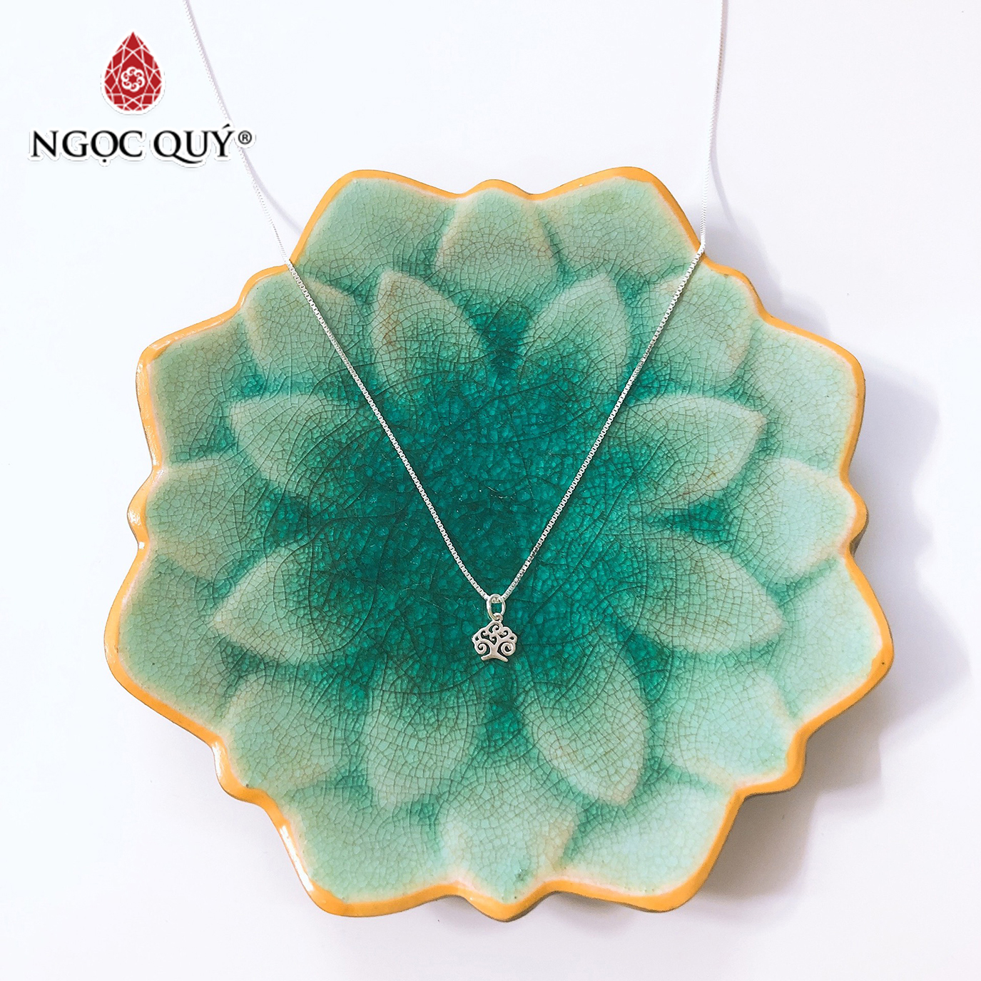 Dây chuyền bạc mặt cây trí tuệ - Ngọc Quý Gemstones