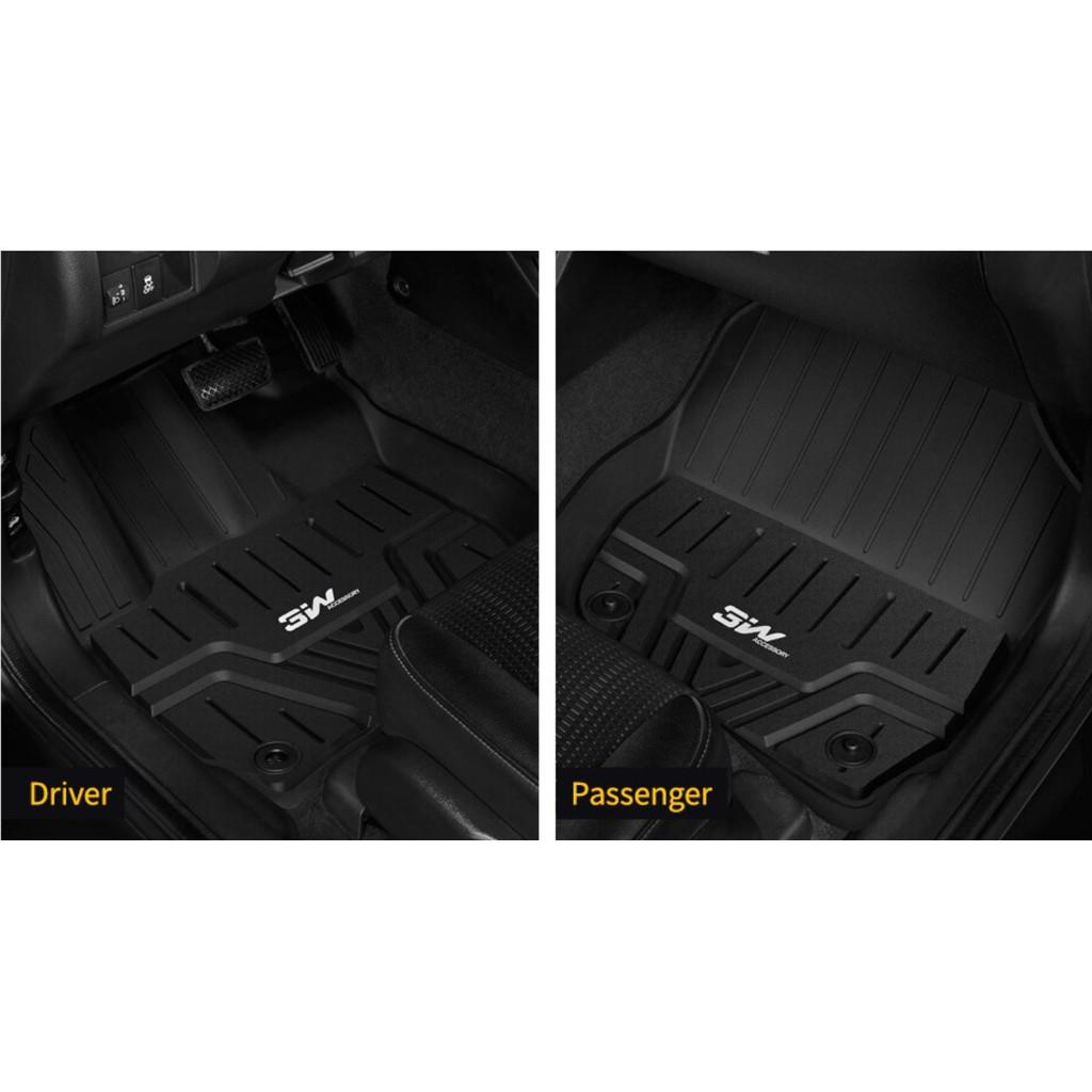 Thảm lót sàn xe ô tô HONDA CRV 2023- đến nay Nhãn hiệu Macsim 3W chất liệu nhựa TPE đúc khuôn cao cấp - màu đen