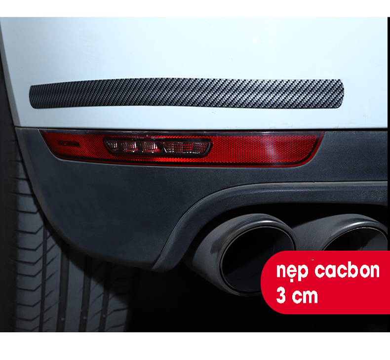 Nẹp carbon chống xước, nẹp nhựa trang trí vân carbon