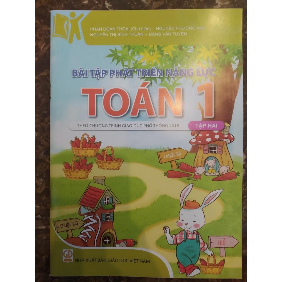 Sách - Combo Bài tập phát triển năng lực môn toán lớp 1 - Theo chương trình giáo dục phổ thông 2018