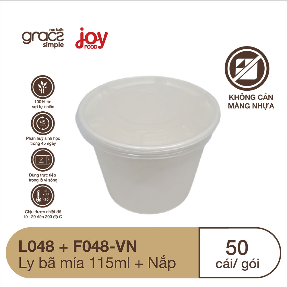 50 ly bã mía Gracz Thái Lan 4oz 118ml/ Kèm Nắp