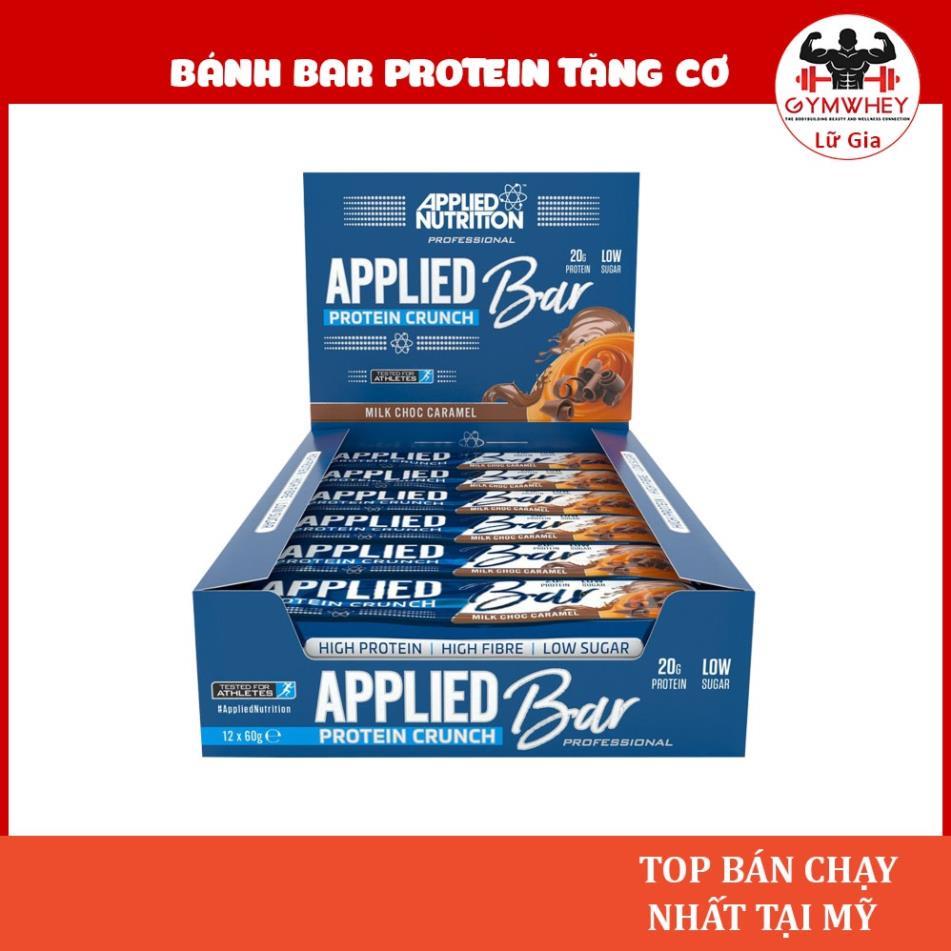 Applied Nutrition Crunch Bar Thanh Protein Bar Cung Cấp Protein Ăn Kiêng, Thay Thế Bữa Phụ Heathy (hộp 12 thanh