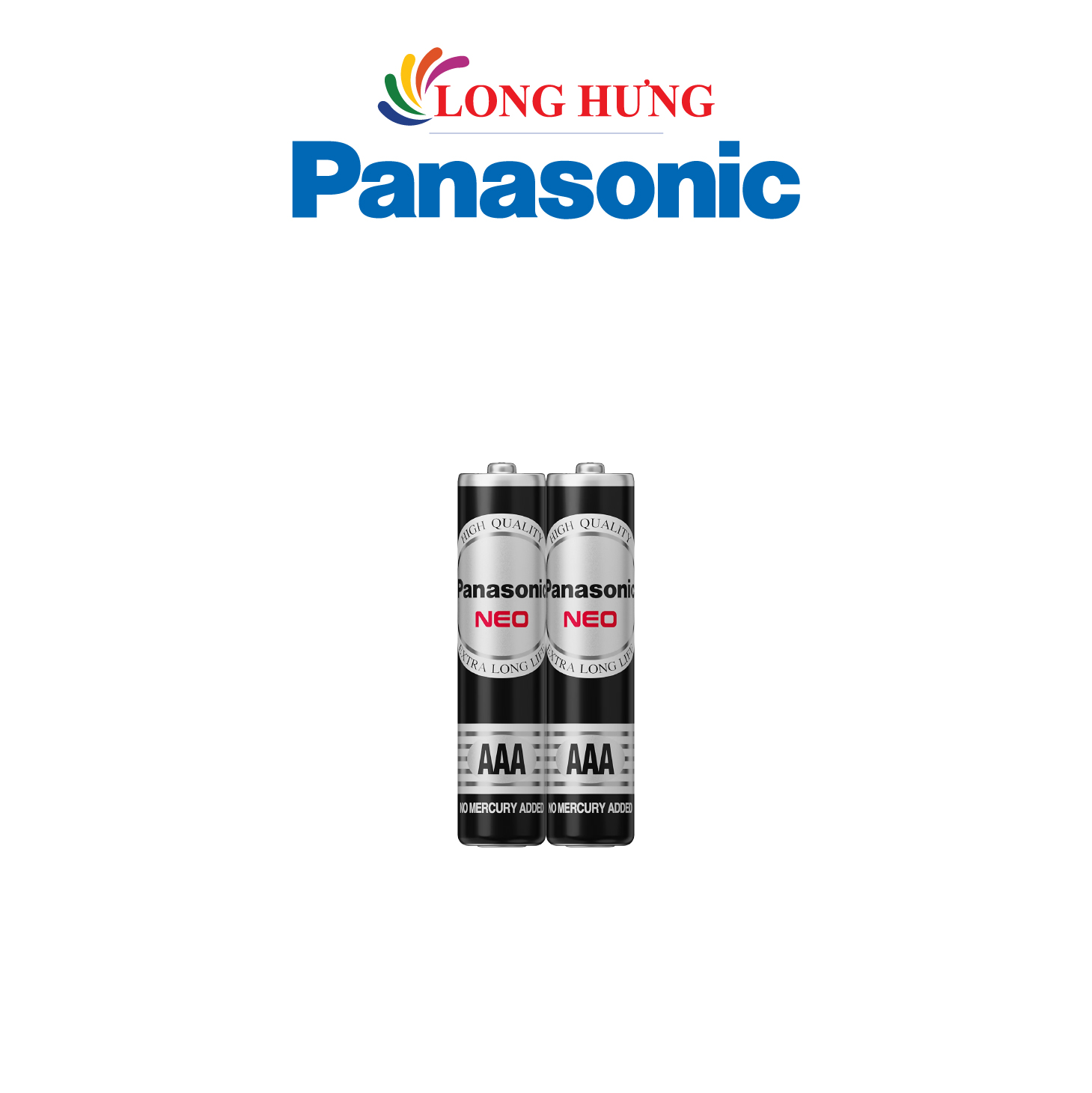 Vỉ Pin than đen Panasonic AAA R03NT/2S-V (2 viên/10 viên) - Hàng chính hãng