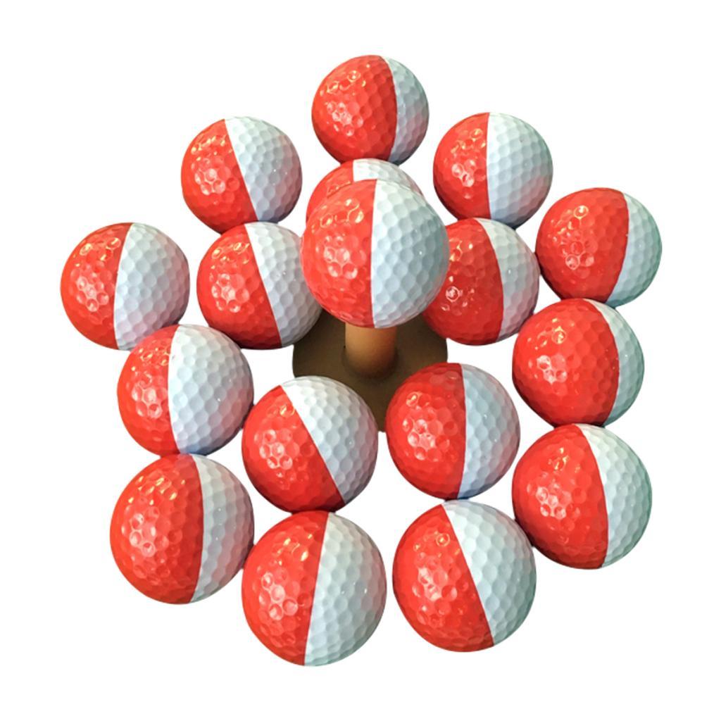 2 Pack Practice Golf Balls - Performance Synthetic Rubber - 42.7mm Diameter