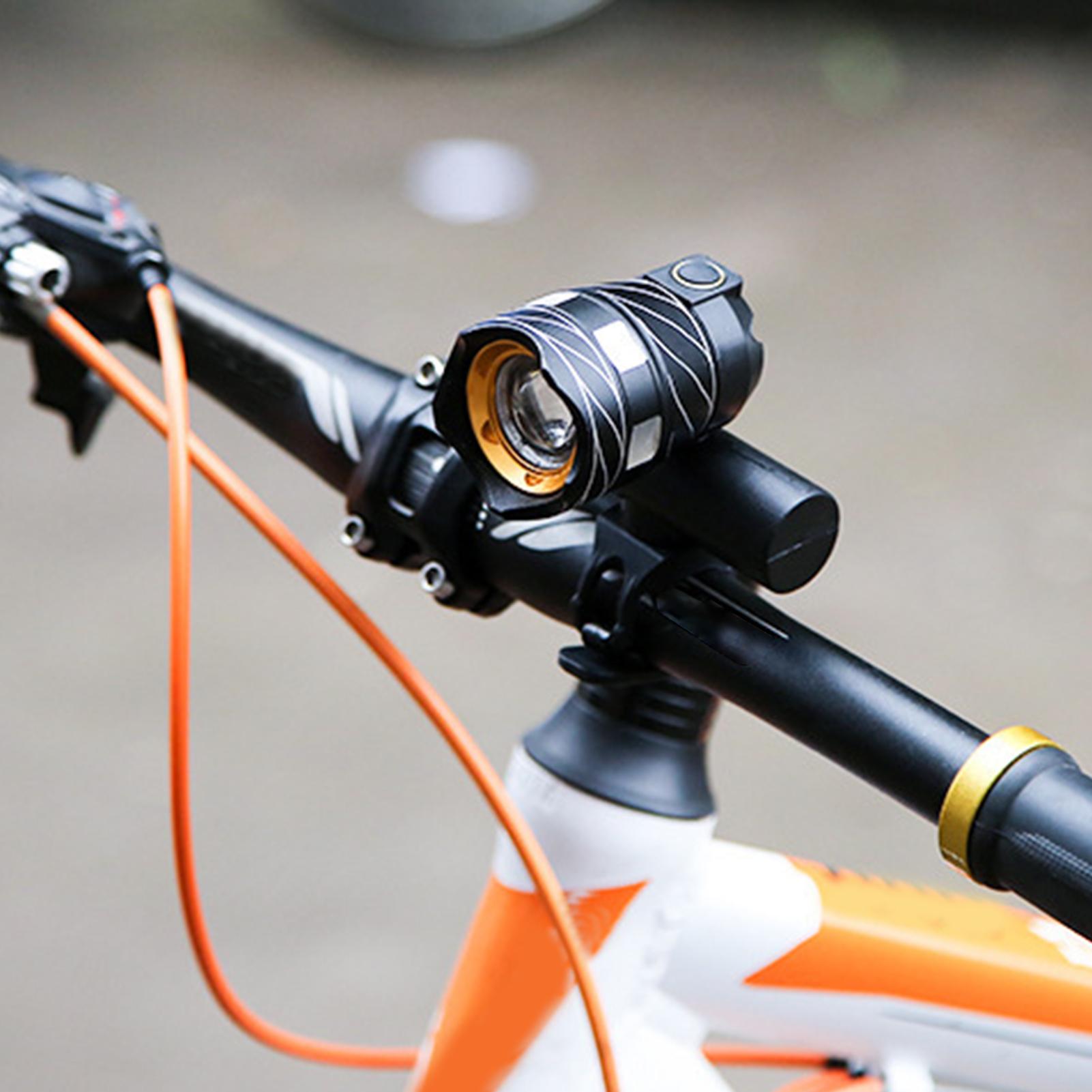 Đèn LED có thể sạc lại cho xe đạp pin 1200mAh, 3 chế độ chiếu sáng, chống nước