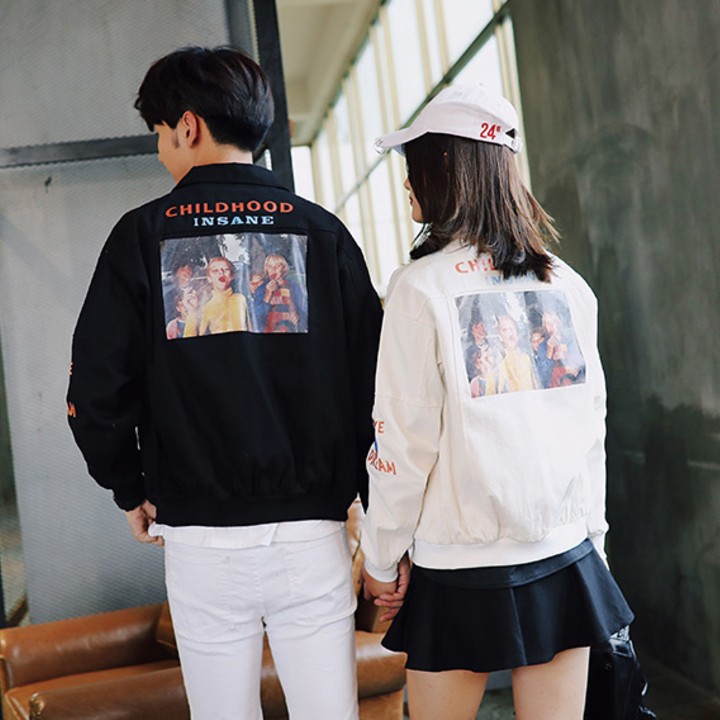 Áo khoác kaki nam hình childhood Mã: NK1141 - TRẮNG