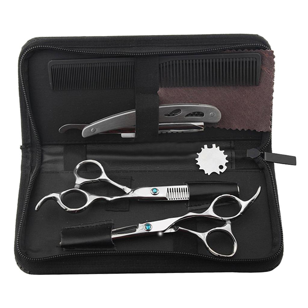 Home Barber Scissors Hairdressing Shears Hair Cutting Salon Comb Brush